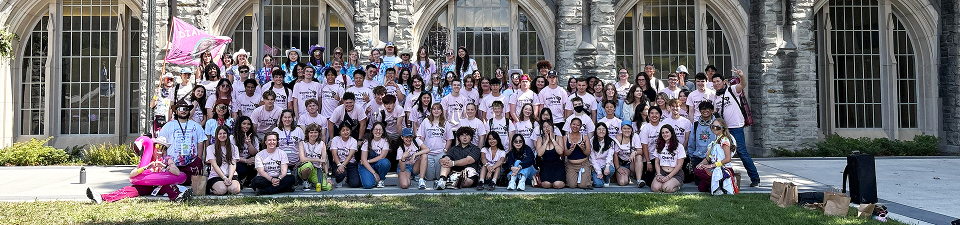 Undergraduate students during O-Week celebrations
