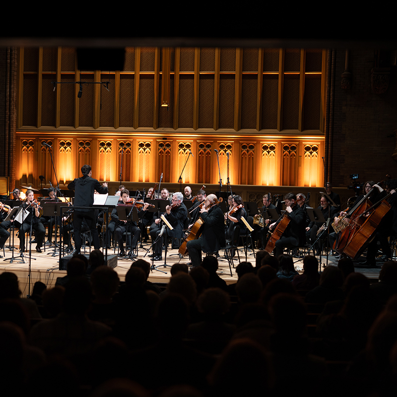 London Symphonia orchestra performing in concert