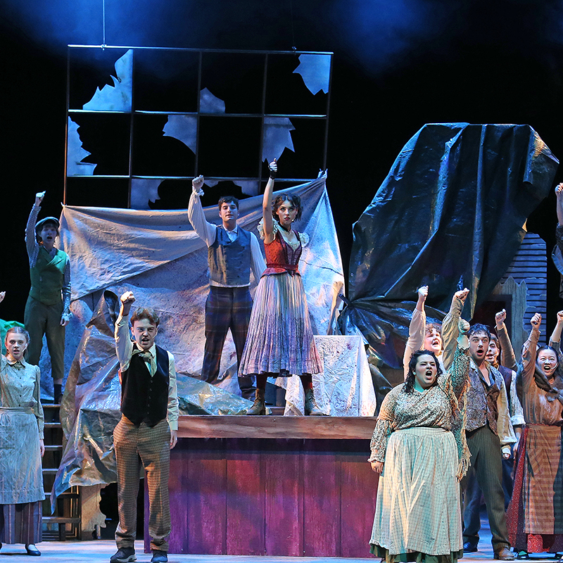 Opera at Western cast of Sweeney Todd on stage