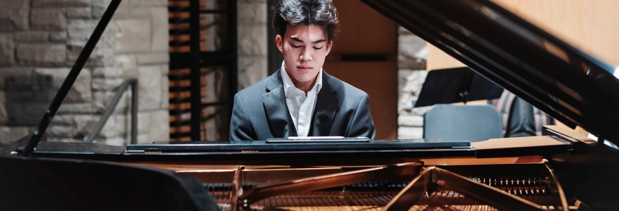 Terrence Wu, winner of the 2022-2023 Fred Pattison Piano Award Competition