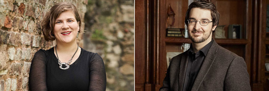 Mezzo-soprano Ema Nikolovska (left) and pianist Charles Richard-Hamelin (right)