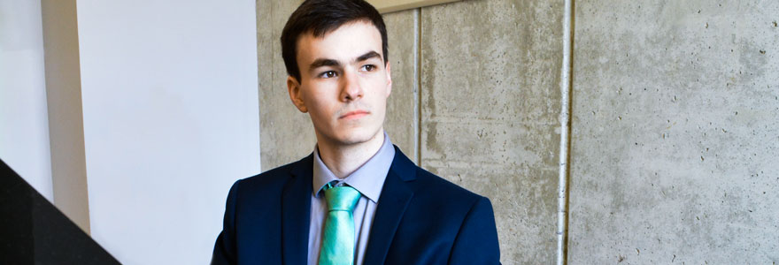 Jordan Dyck, winner of the 2025-2026 Fred Pattison Piano Award Competition