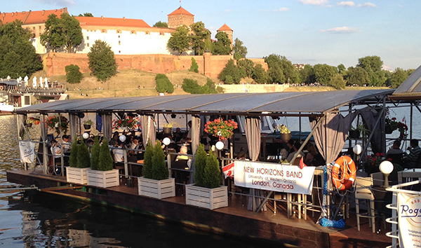 New Horizons Band in Poland - riverboat
