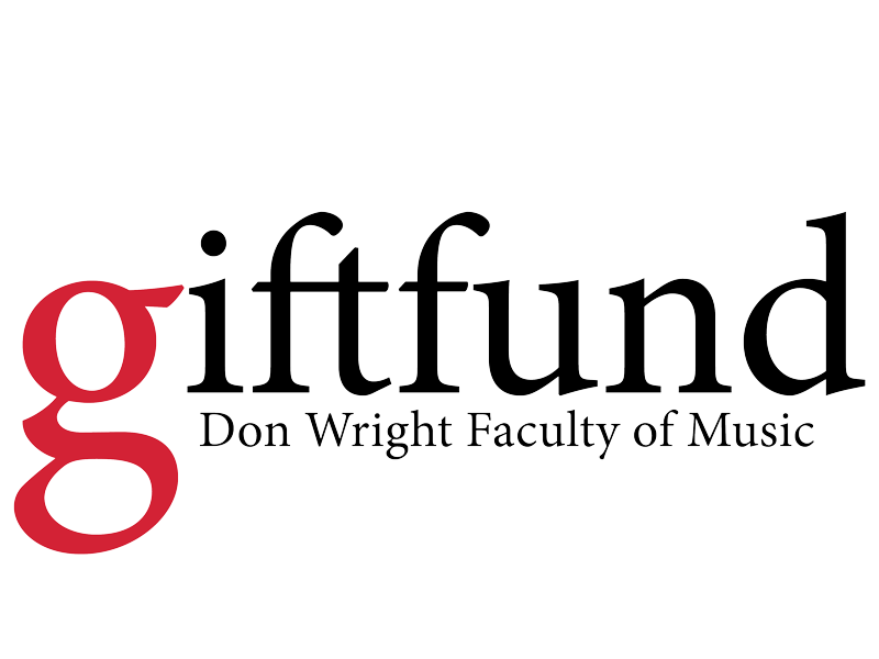 The Don Wright Faculty of Music Undergraduate Gift Fund logo