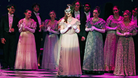 Cast of Die Fledermaus on stage