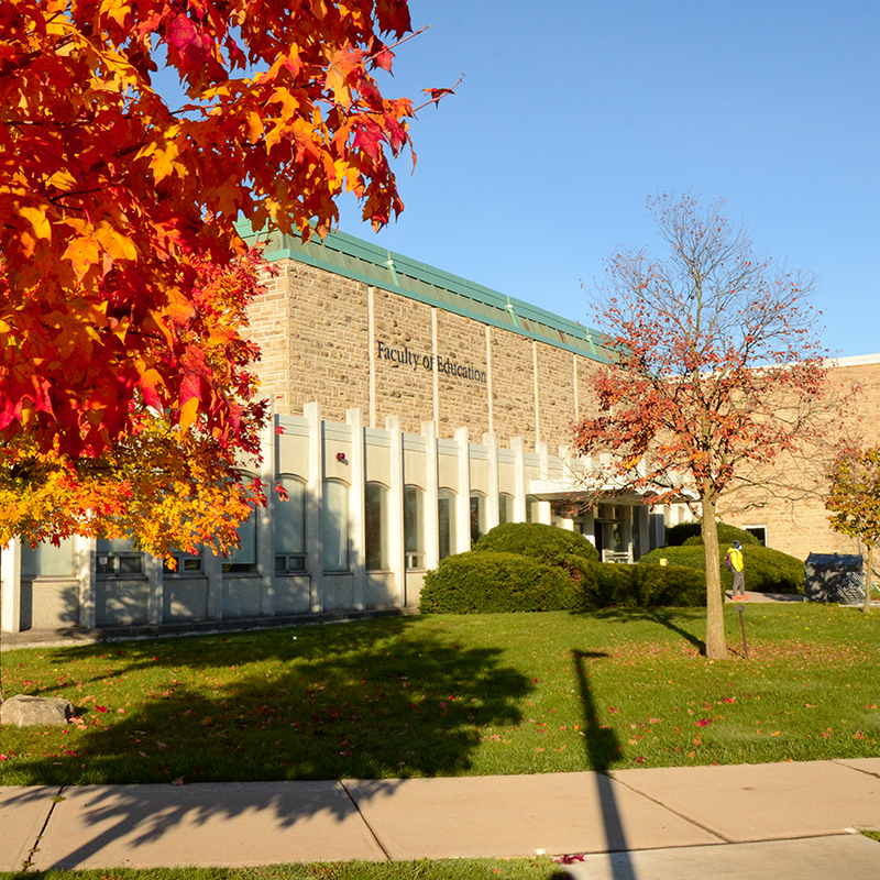 Exterior view of the Faculty of Education building at Western University