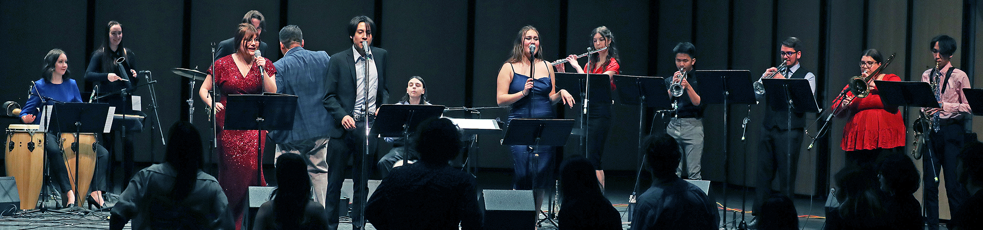 Salsa Band members performing on stage