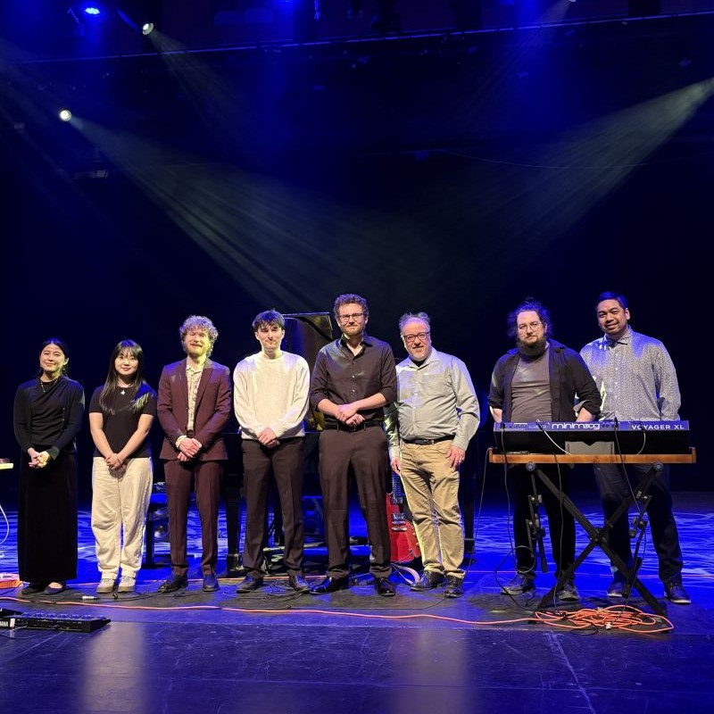 photo of composers on stage