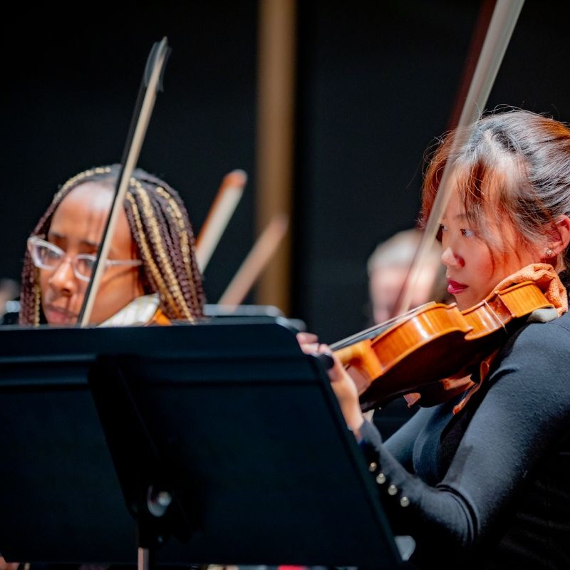 photo of symphony on stage