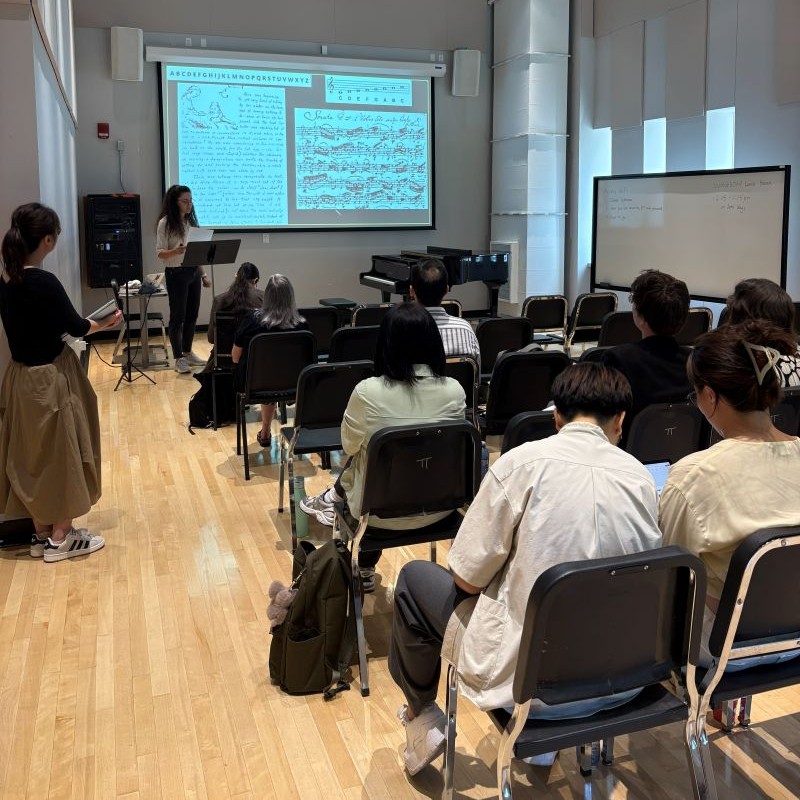 photo of student presentation