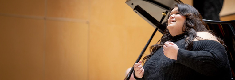 Emma Pennell will receive their bachelor of music in performance (voice) during June convocation. (Christopher Kindratsky/Western Communications)