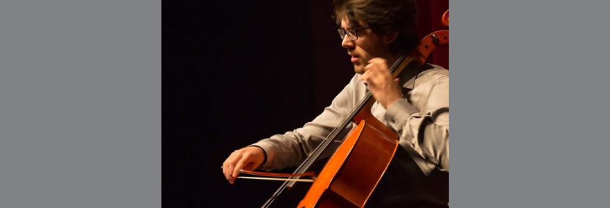 doctoral student Ethan Allers, cello
