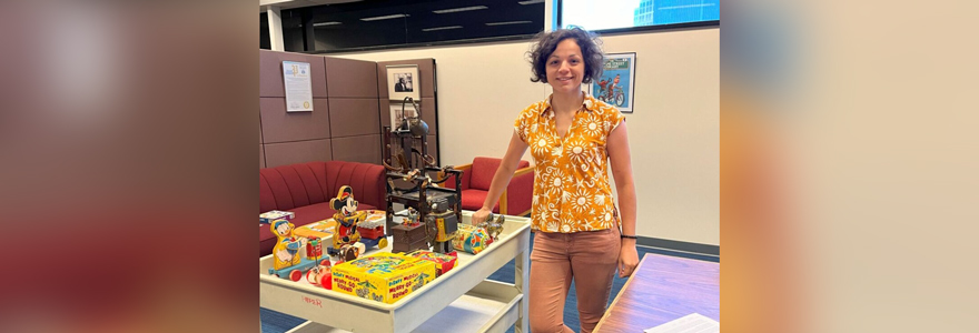 Western musicology PhD candidate Ala Krivov recently visited the archives of The Strong National Museum of Play in Rochester, NY, to study how the sounds of toys made in the 1950s influenced the culture of childhood during the Cold War era. (Submitted)