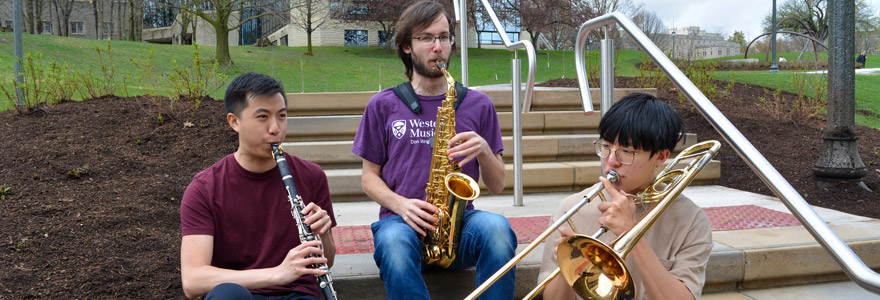 Congratulations to Master’s student Johnny Tan, clarinet, BMus student Alex Rozenberg, baritone saxophone, and Western Science student Max Zhang, trombone who were accepted into WYWO earlier this spring.