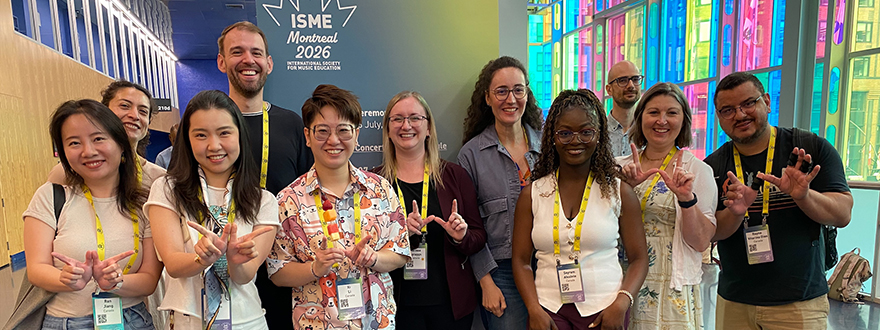 Members of Western's Music Education community attending the 37th ISME World Conference in Montréal