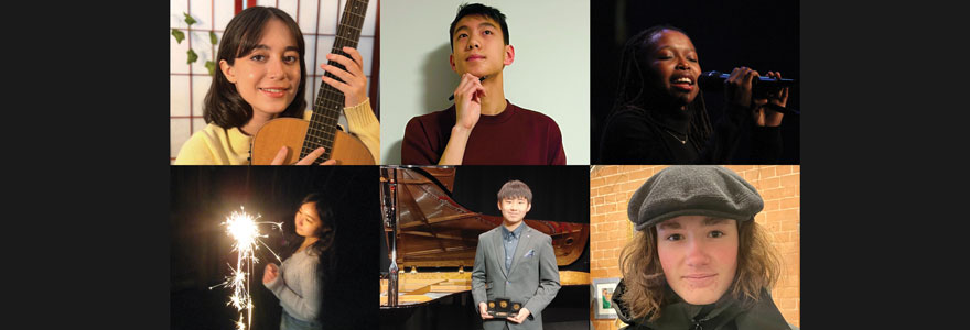 The winners and runners up of this year’s Western University High School Composition & Songwriting Competition