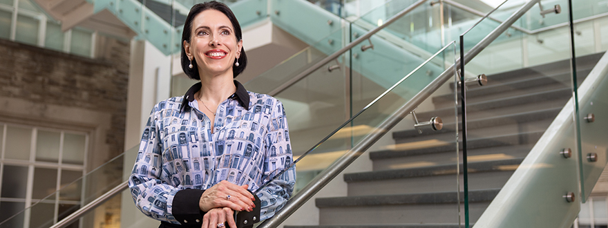 Sophie Roland has been appointed dean of Western University's Don Wright Faculty of Music. The respected scholar, mezzo-soprano and educator plans to advance interdisciplinary music education and student opportunities. (Frank Neufeld/Hidden Z Creative)