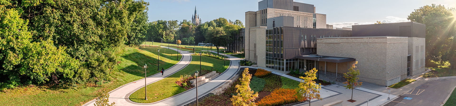 Exterior view of Music Building and Talbot College at Western University