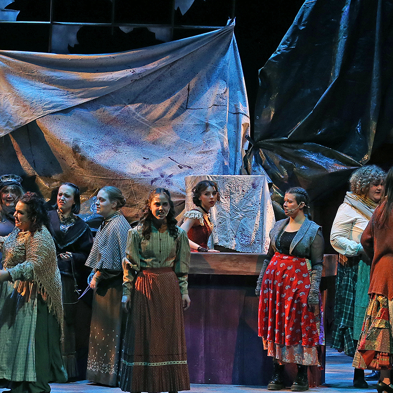 Opera at Western performers in Sweeney Todd on stage