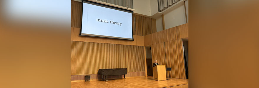 Jonathan De Souza presents at a conference on Practitioner-Centred Music Theory at Ohio State University in October 2025